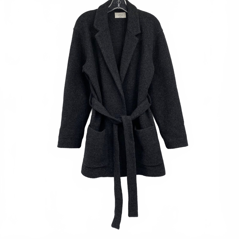 Wilfred Gray Merino Wool Belted Coat | Women’s M Belted Coat